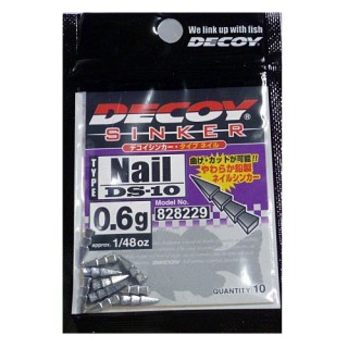 Decoy DS-10 sinker type nail 1.2 gr conf da 8 pz Decoy DS-10 sinker type nail 1.2 gr conf da 8 pz