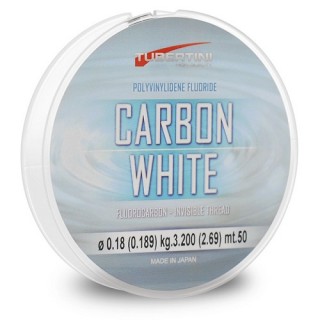 Fluorcarbon Tubertini Carbon White 50 mt 0.08 mm Fluorcarbon Tubertini Carbon White 50 mt 0.08 mm