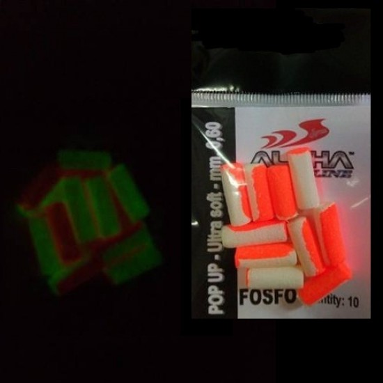 Pop up Alpha Ultra Soft diam 0.60 mm col Rosso-Fosfo conf da 10 pz