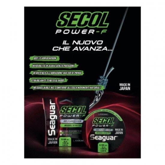 Fluorcarbon Seaguar Secol Power-F 50 mt 0.104 mm Fluorcarbon Seaguar Secol Power-F 50 mt 0.104 mm