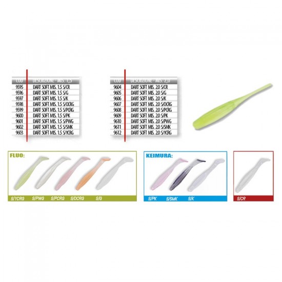 ARTIFICIALI SILICONICI MARIA MA WORM DART SOFT MIS 2.0 COL S/G
