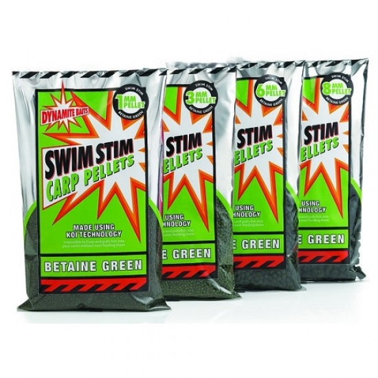 Pellet Dynamite bait swim stim betaine green 3 mm (conf da 900 gr) Pellet Dynamite bait swim stim betaine green 3 mm (conf da 900 gr)