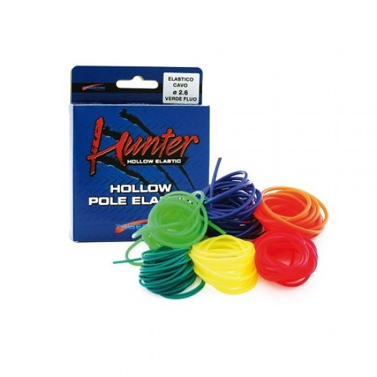 Tubertini elastico cavo Hunter mis 1.2 col verde fluò 4 mt Tubertini elastico cavo Hunter mis 1.2 col verde fluò 4 mt