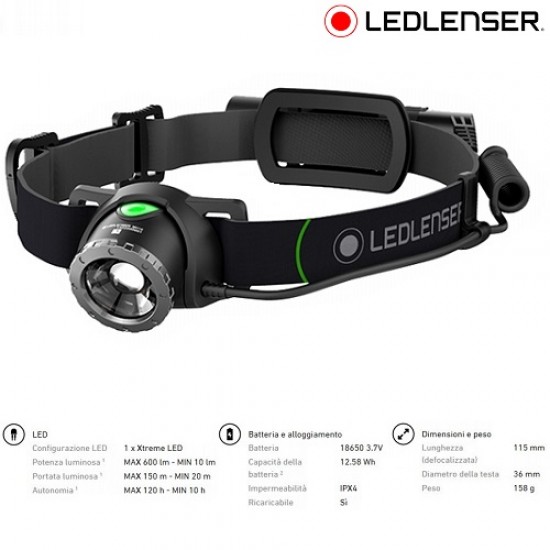 Led Lenser lampada frontale MH10 600 lmn (ricaricabile) Led Lenser lampada frontale MH10 600 lmn (ricaricabile)