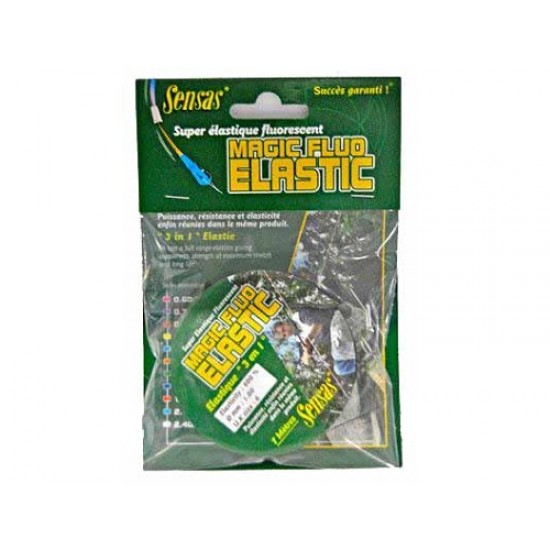 Sensas elastico pieno Magic Fluo mis 1.00 col azzurro 7 mt